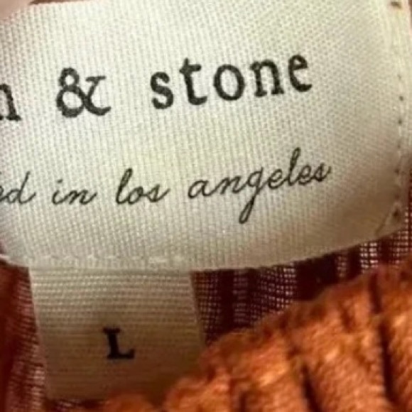 2/$30 Anthropologie Cloth & Stone Large Linen High Neck Sleeveless Top Business - Picture 4 of 7